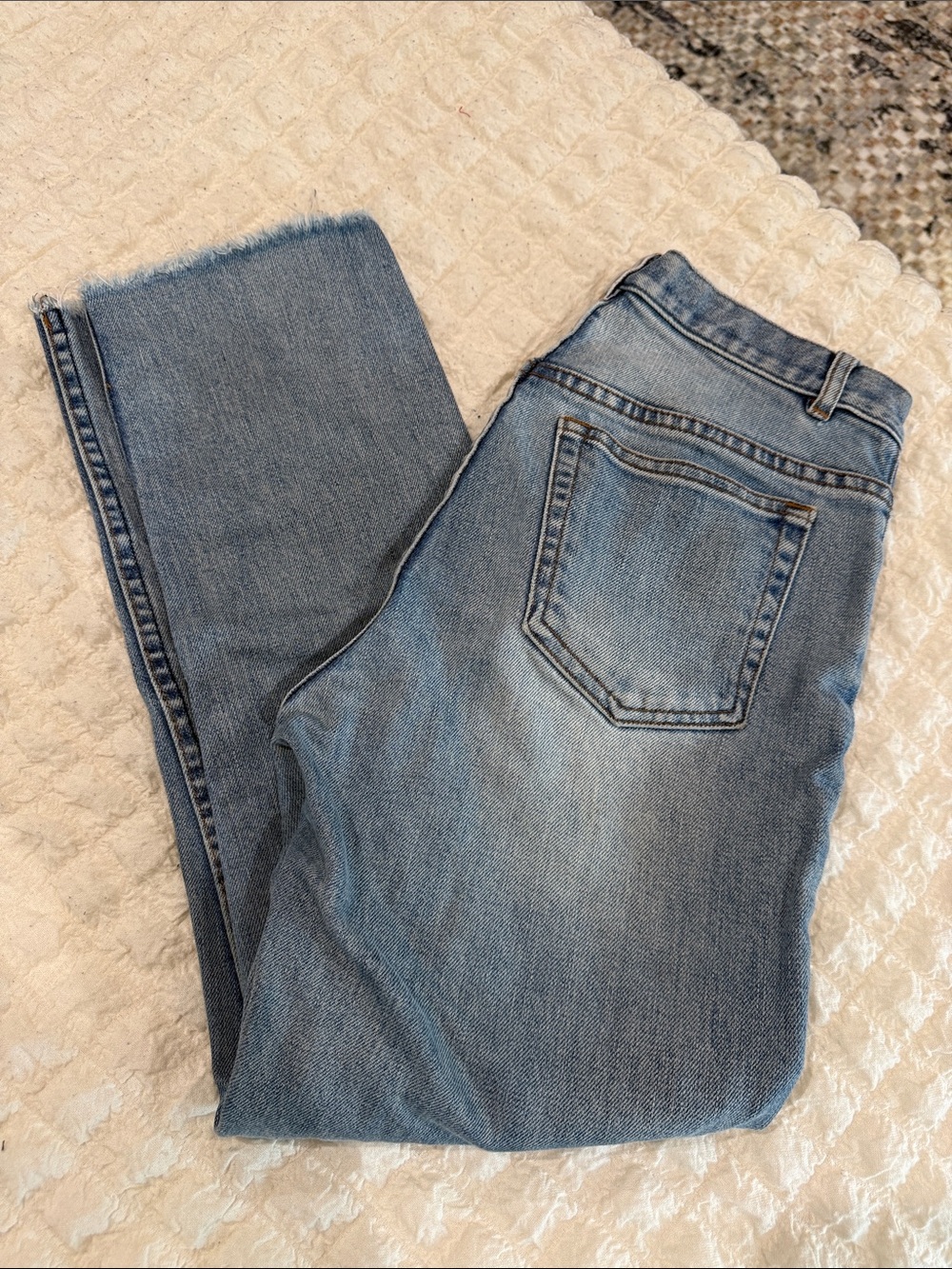 A.P.C. Women's Straight Light Blue Denim Jeans